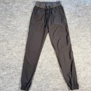 Nike Dri-FIT Jogger Pants XS Black Drawstring Zip Ankles Athletic
